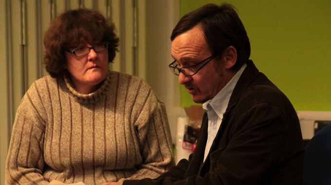 Rob Joiner & Betty Coltrane of Nelson Training act out a return to work interview